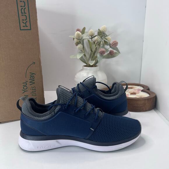 Kuru Atom Walking Comfort Sneaker Indigo/White/Basalt Men 9 Wide NWB main image 7